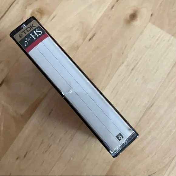 TDK 8mm HS120 Cassette Tape w/ Case And Labels - Picture 3 of 5